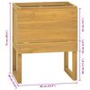 vidaXL vannitoakapp, 60 x 40 x 75 cm, tiikpuu