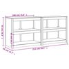 vidaXL õue köögikapid 2 tk, männipuit