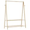 vidaXL riiulitega riidenagi, 132x45,5x150,5 cm, bambus