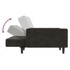 vidaXL 2-kohaline diivanvoodi, tumehall, samet