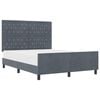 vidaXL Karbi vedrumadrats peaga Tumehall 160 x 200 cm Samet