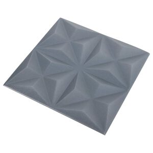 vidaXL Seinapaneelid 24 pcs Origami Hall 50 x 50 cm XPS Vaht