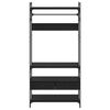 vidaXL Garderoobikapp sahtliga Must tamm 89 x 39 x 184.5 cm Tehispuit
