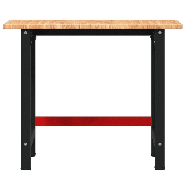 vidaXL töölaud, helepruun, 100x60x81,5 cm tammepuit ristkülikukujuline