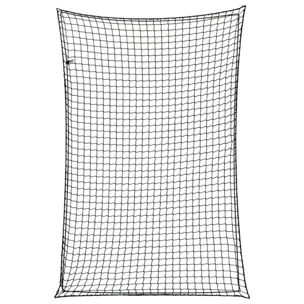 vidaXL haagisev&otilde;rk elastse n&ouml;&ouml;riga must 3x2 m PP