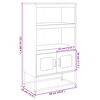vidaXL Highboard Valge 68x39x123 cm Teras