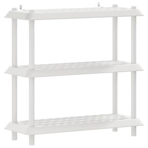 vidaXL Riiulikomplekt 3 tasandit 100 x 40 x 96 cm PP Valge