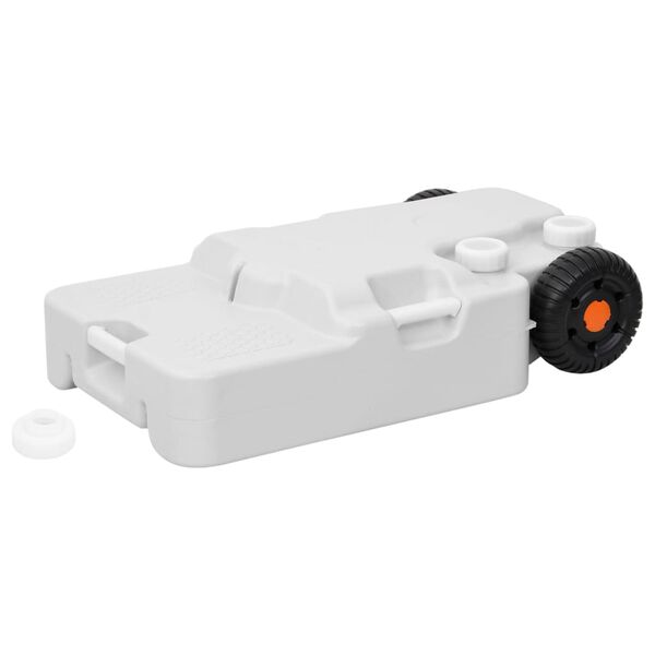 vidaXL ratastega veepaak matkamiseks 30 l, hall