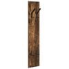 vidaXL Seinale kinnitatav riidepuu Suitsetatud tamm 20 x 1,5 x 100 cm