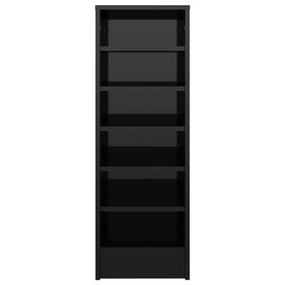 vidaXL kingakapp, kõrgläikega must, 31,5 x 35 x 90 cm, puitlaastplaat