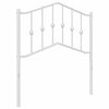 vidaXL metallist peatsi vahetatav vooder, valge, 80 cm