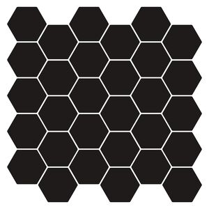 vidaXL Heksagonaalne plaat 20 tk Must 30 x 30 cm Pol&uuml;uretaan ja PET