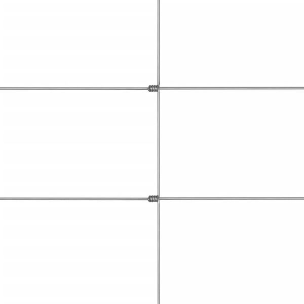 vidaXL piirdeaed, tsingitud teras, 50 x 1,6 m, h&otilde;bedane