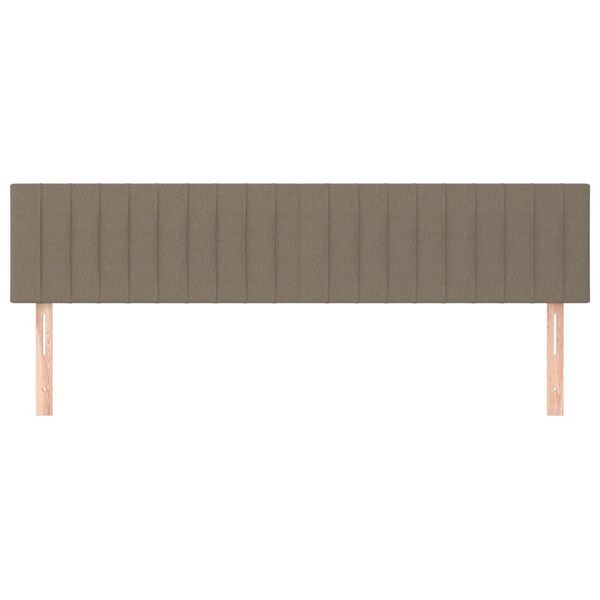 vidaXL voodipeatsid 2 tk, pruunikashall, 100x5x78/88 cm, kangas