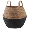 vidaXL K&auml;siga taimepott Must &Oslash; 32 x 32 cm 100% Mererohi