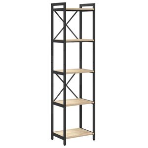 vidaXL Raamatukapp Sonoma tamm 40 x 30 x 155 cm Tehispuit