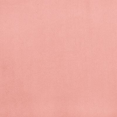 vidaXL kontinentaalvoodi, roosa, 90x190 cm, samet