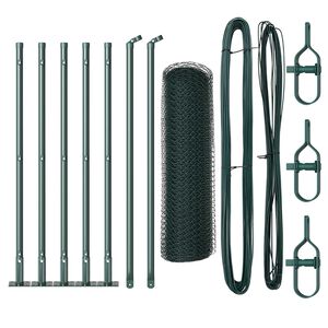 vidaXL Keevitatud Traat Aed Betoonalusega 10 x 0,5 m (L x K)