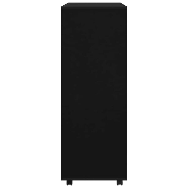 vidaXL riidekapp, must, 80 x 40 x 110 cm, tehispuit