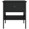 vidaXL öökapp, must, 40 x 42 x 45 cm, tehispuit