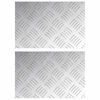 vidaXL Astme katte Ristk&uuml;lik 2 pcs H&otilde;bedane 30 x 20 cm Alumiinium