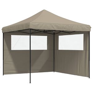 vidaXL Pidutelgid 292 x 292 x 315 cm Pruunikashall Oxfordi kangas