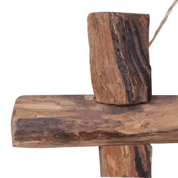 vidaXL palkidest peegel naturaalne 50x50 cm taaskasutatud tiikpuu