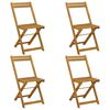 vidaXL Kokkupandavad Aia Toolid 4 pcs Naturaalne 40 x 53 x 80 cm