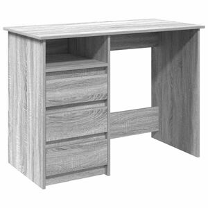 vidaXL kirjutuslaud, hall Sonoma tamm, 102x50x75 cm, tehispuit