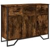 vidaXL puhvetkapp, suitsutatud tamm, 97x32,5x74,5 cm, tehispuit