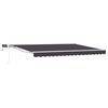 vidaXL Manuaalne varikatus LED-idega Valge ja antratsiit 4 &times; 3,5 m
