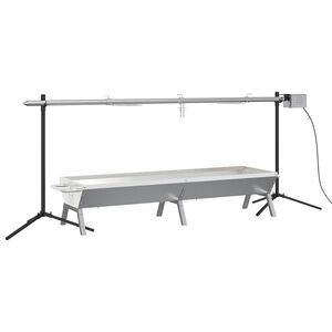 vidaXL automaatne grill koos alusega, roostevaba teras