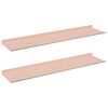 vidaXL Ujuv riiul 2 pcs Roosa 80 x 18 x 2,5 cm Teras
