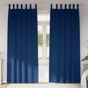 vidaXL Kardinad rõngastega 2 pcs Tumesinine 225 x 140 cm Polüester