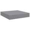 vidaXL seinariiulid, 2 tk, hall, 23 x 23,5 x 3,8 cm MDF