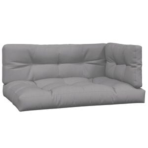 vidaXL euroaluse istmepadjad, 3 tk, hall, kangas