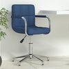 vidaXL pööratav kontoritool, sinine, kangas