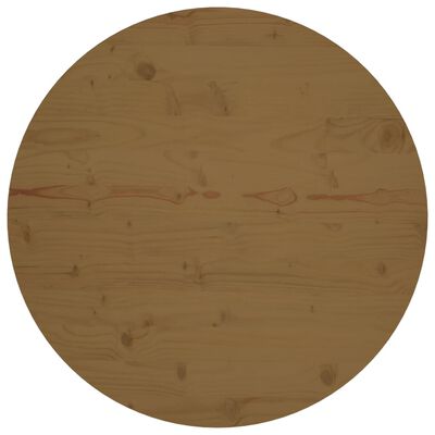 vidaXL lauaplaat, pruun, Ø80 x 2,5 cm, täismännipuit
