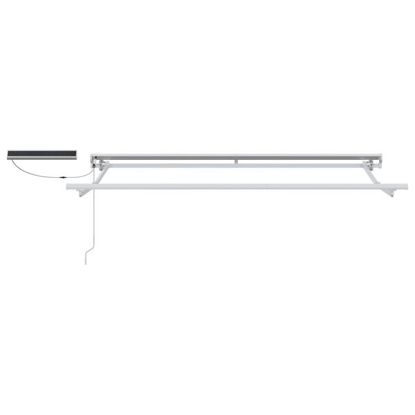 vidaXL Elektriline L&uuml;kandvarikatus Kollane ja Valge 3,5 x 2 m