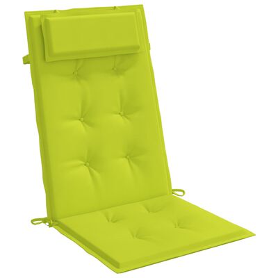 vidaXL kõrge seljatoega toolipadjad 2 tk, erkroheline, oxford kangas