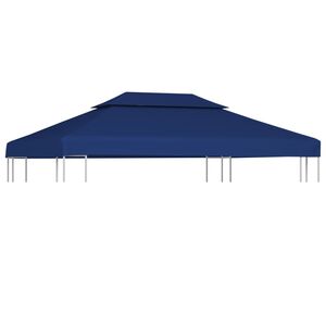 vidaXL kahekordne varjualuse katus 310 g/m&sup2; 4 x 3 m, sinine