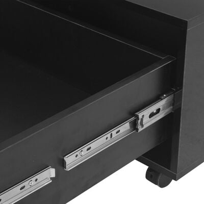 vidaXL kõrgläikega kohvilaud, must, 100 x 100 x 35 cm