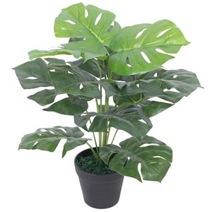 vidaXL kunsttaim monstera potiga 45 cm roheline