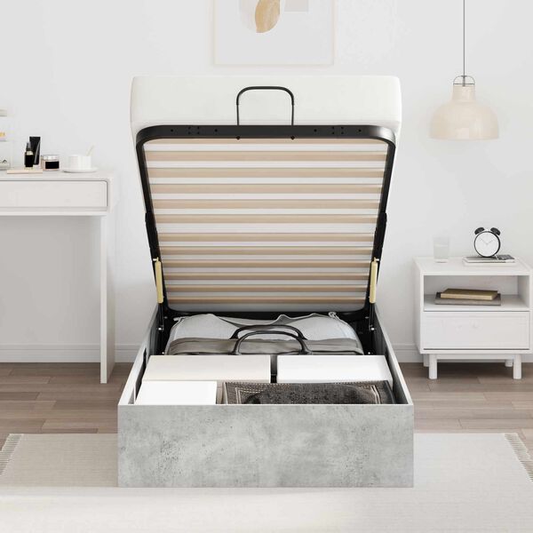 vidaXL Ottomani voodiraam BetoonHall 90 x 200 cm T&ouml;&ouml;deldud puit