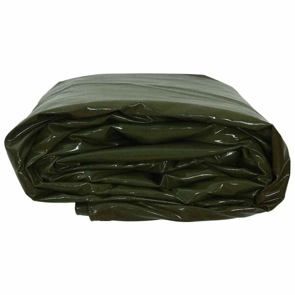 vidaXL Tarpaulin 650g / m&sup2; K&uuml;pset roheline 1,5 x 6 m L&otilde;uend PVC kattega
