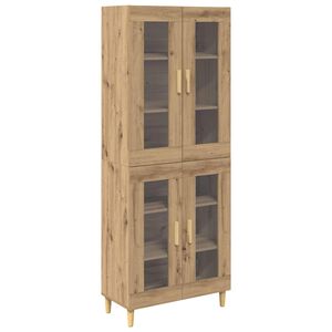 vidaXL K&otilde;rgushein K&auml;sit&ouml;&ouml;puu 69,5 x 34 x 180 cm Tehispuit