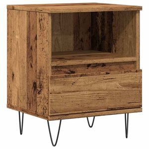 vidaXL &ouml;&ouml;kapp Vana puit 40x35x50 cm Engineered Wood
