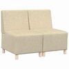 vidaXL K&auml;etugedeta mooduldiivani element 2 pcs cream 55 x 74 x 82 cm