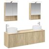 vidaXL Vannitoa kapikomplekt 5 pcs Sonoma tamm Tehispuit