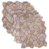 vidaXL Mosaiik Tellised Punane 30 x 30 cm Marmor